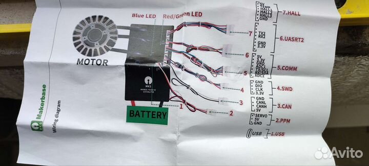 Контроллер двигателя 20s (vesc) mksesc 75100 v2