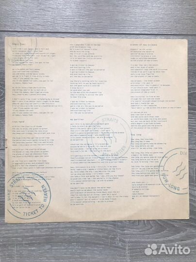 Грампластинка Dire straits : on every street