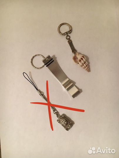 Брелок открывашка, брелок ракушка