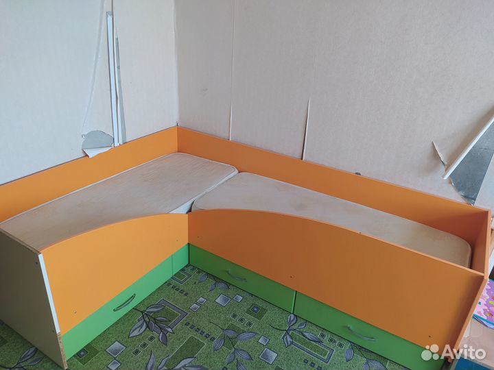 Детская кровать от 3 лет с бортиками