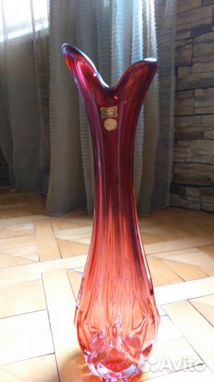 Ваза, Богемский хрусталь, Чехия