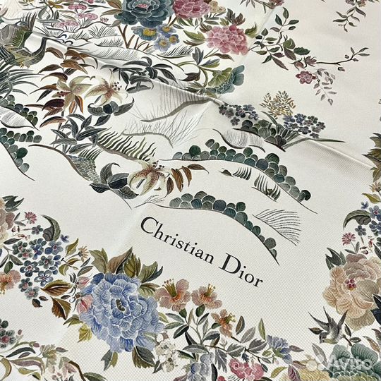 Шелковый платок Dior Jardin d'Hiver