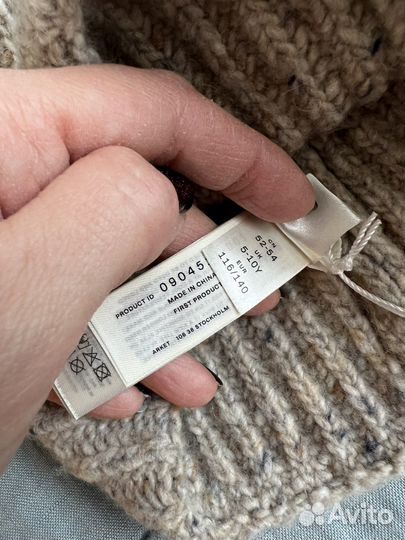 Шапка шарф манишка arket новая