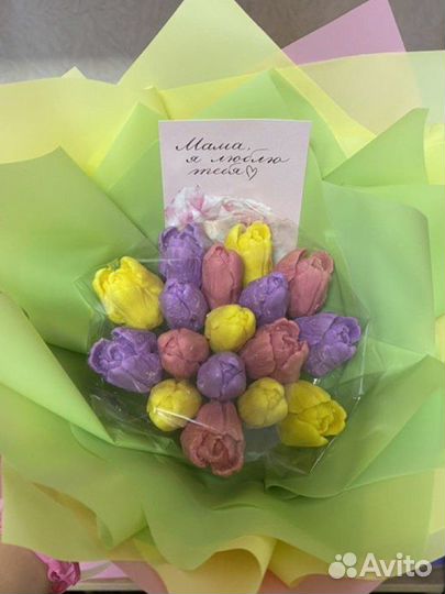 Шоколадный букет тюльпаны