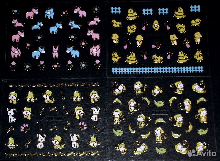 Наклейки для оригинального маникюра (большие 30мм)