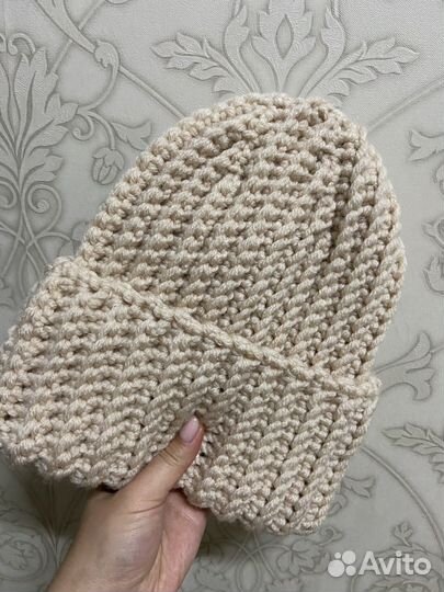 Шапка женская вязаная ручная работа