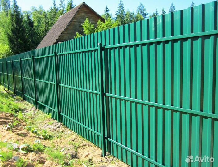 Забор металлический замер бесплатно под ключ