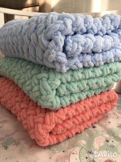 Плед детский плюшевый