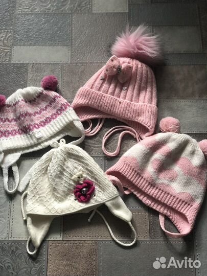 Шапочки с рождения до 1,5