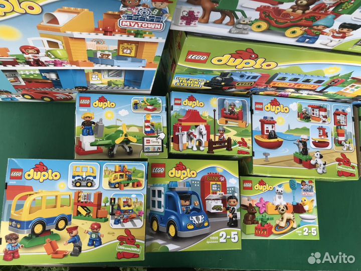 Коробки из-под наборов лего дупло