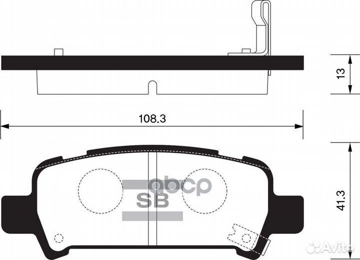 Колодки тормозные задние sangsin brake SP2120 S