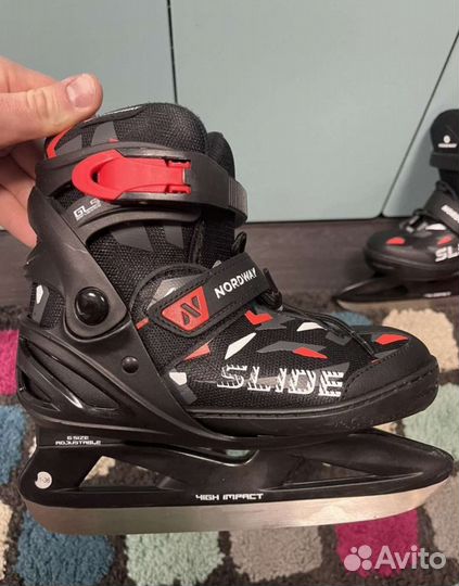 Коньки детские раздвижные 31-36