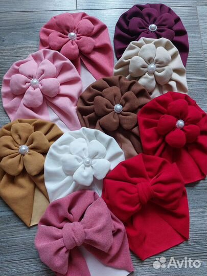 Шапка тюрбан,чалма для девочки