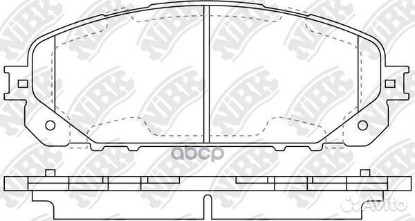 Колод. торм. диск. NiBK PN0848 PN0848 NiBK