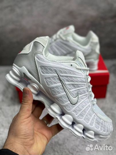 Кроссовки Nike shox tl белые