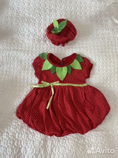 Костюм санта клауса, ягодки