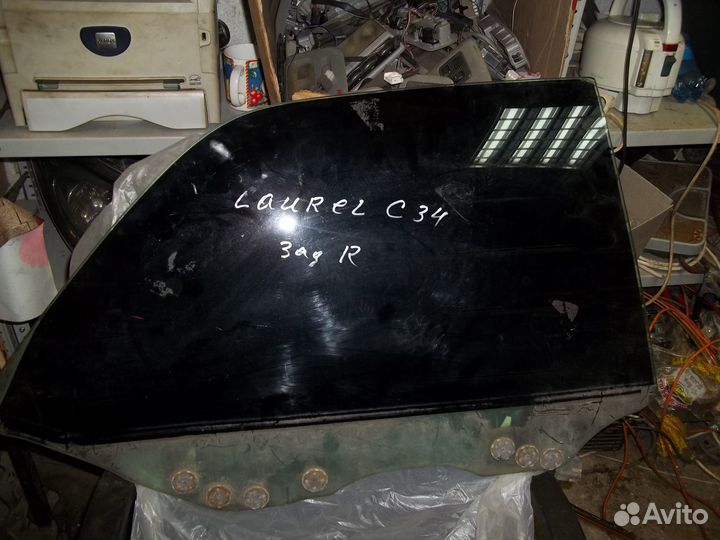 Стекло заднее правое Ниссан Лаурель c34