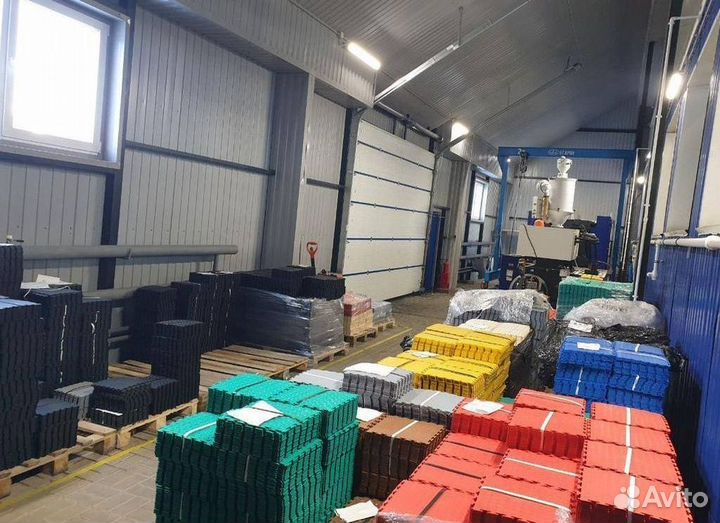 Модульная плитка пвх для гаража