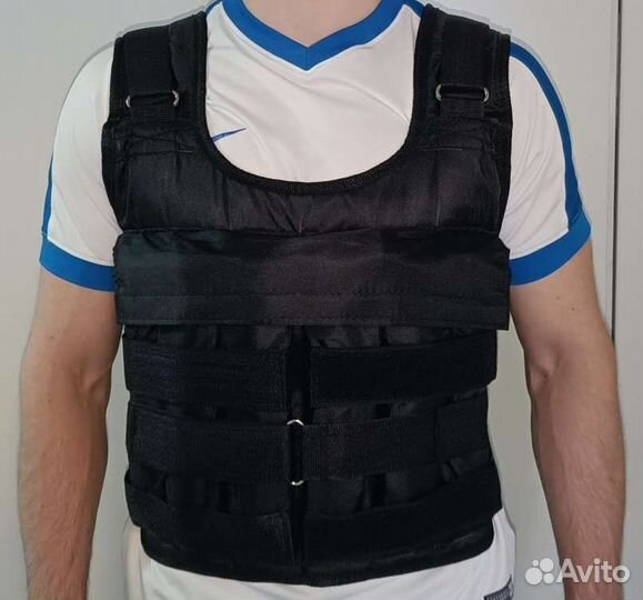 Жилет утяжелитель регулируемый от 1 до 18 кг