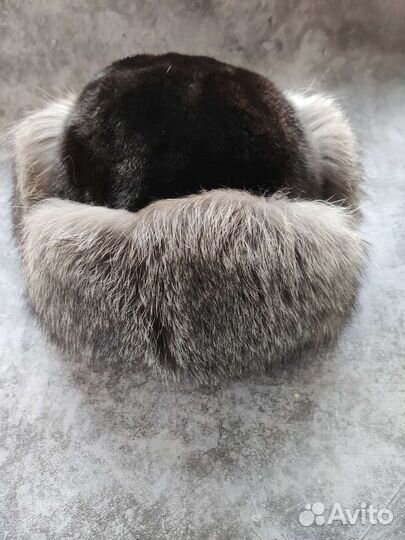 Шапка ушанка норковая женская