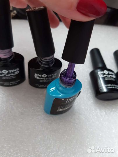 Набор для маникюра гель-лаки, топ, база,втирка