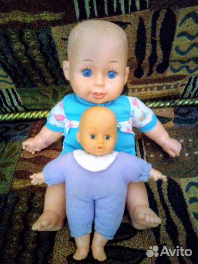 Пупсы с мягким телом 17 и 27 см
