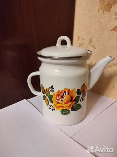 Чайник - Кофейник эмалированный СССР