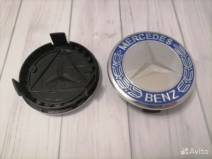 Колпачки Заглушки на диски оригинал Mercedes 75мм