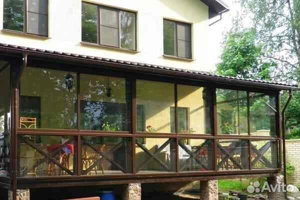 Холодное и тёплое алюминиевое остекление беседок