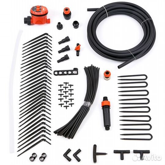 Капельный полив жук от емкости 30 растений с тайме