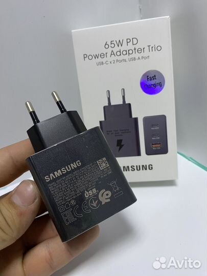 Samsung 65W PD с выходом Туре-C/USB Black