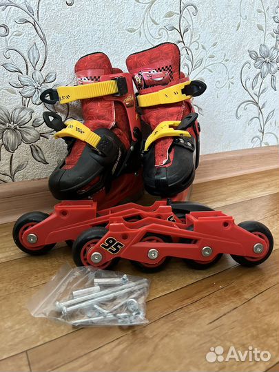 Роликовые коньки детские раздвижные 2в1