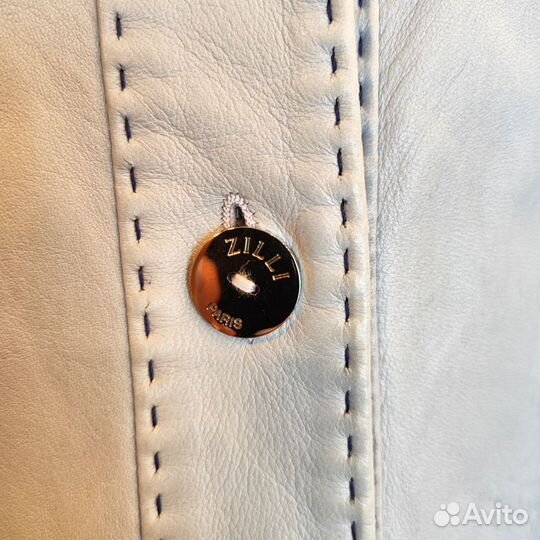 Кожаная куртка рубашка zilli 46 М оригинал
