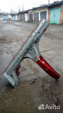 Порог с частью стойки на лансер 10 левый