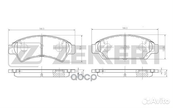 Колодки торм. диск. передн. Toyota Camry (V10)