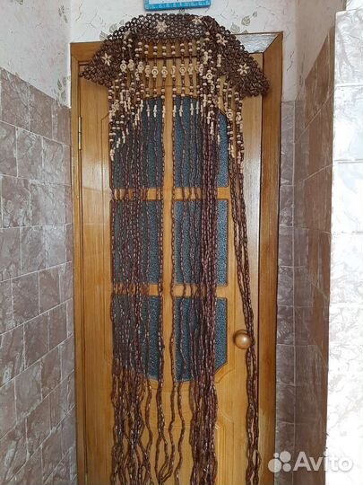 Штора деревянная