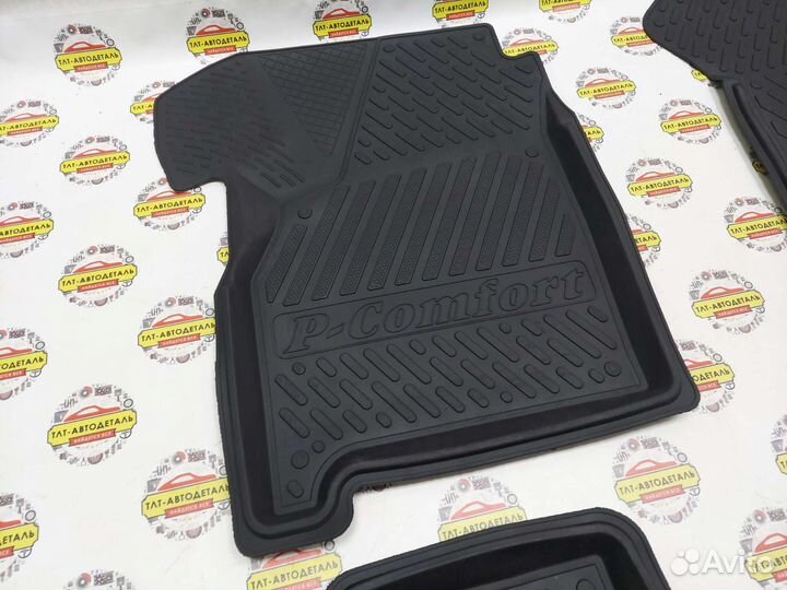 Резиновые коврики салона Приора