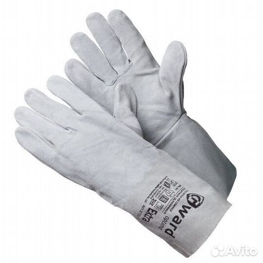 Краги сварщика спилковые серые