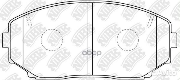 Колодки тормозные дисковые pn3813 NiBK