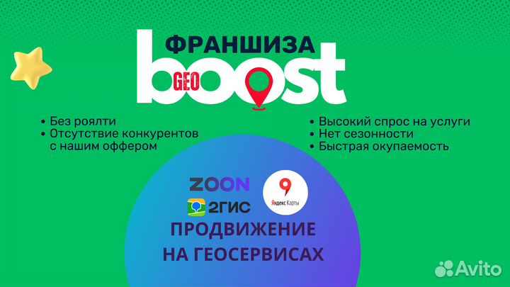 Франшиза GeoBoost - продвижение на геосервисах