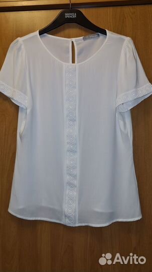 Блуза шелковая, женская, 42-44р