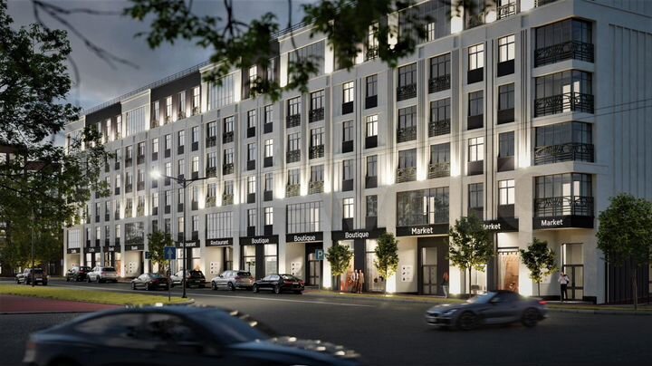 2-к. квартира, 96,9 м², 2/6 эт.