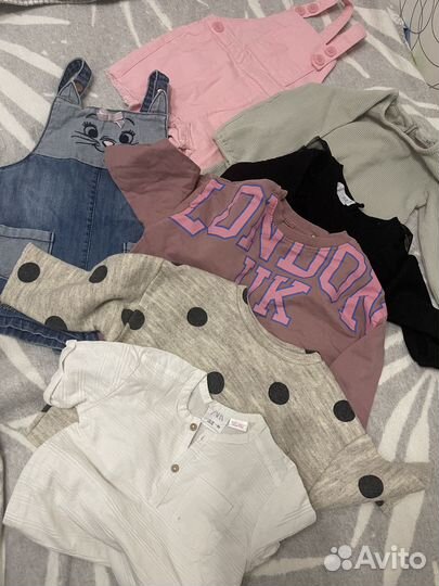 Вещи пакетом для девочки 80 размер