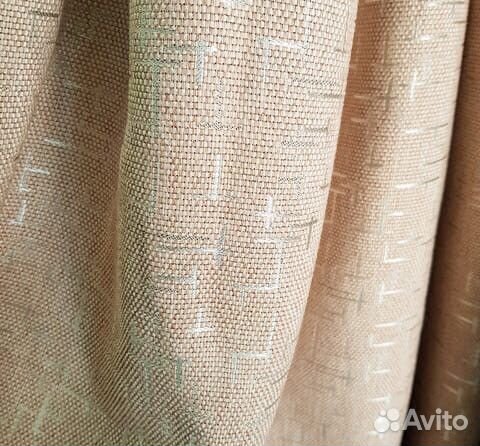 Шторы готовые, рогожка штрих