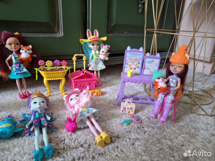 Куклы enchantimals с питомцем