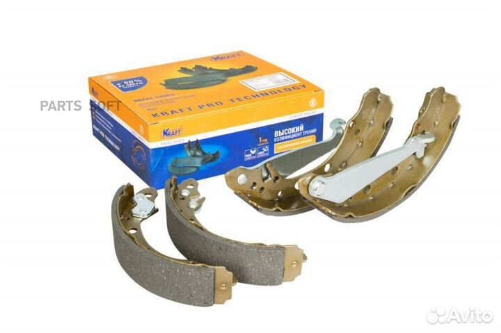 Kraft KT 091543 Колодки тормозные барабанные