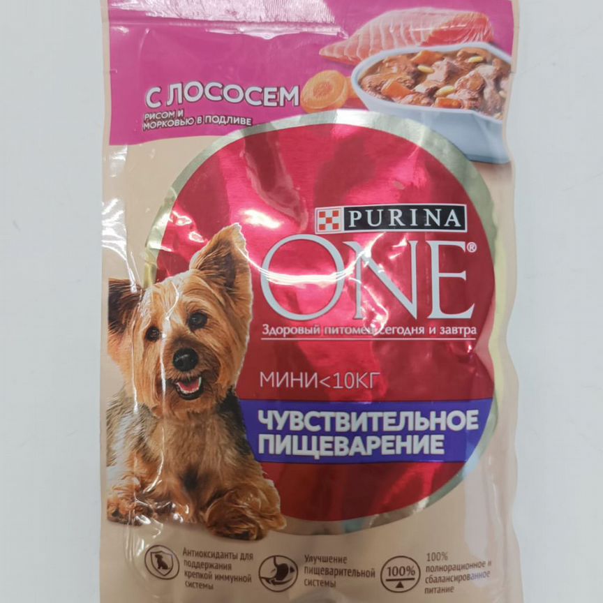 Purina one, влажный корм для собак, 85 гр