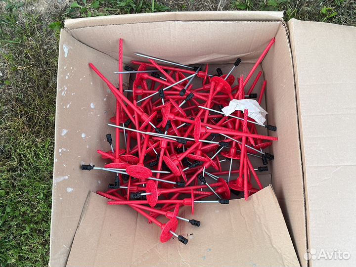 Дюбель для теплоизоляции, гвоздь с термоголовкой