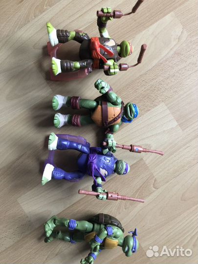 Черепашка-ниндзя 6 штук 15 см