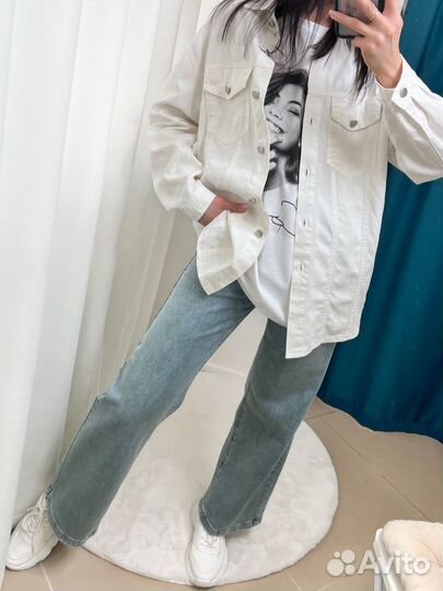 Джинсовка рубашка хб женская